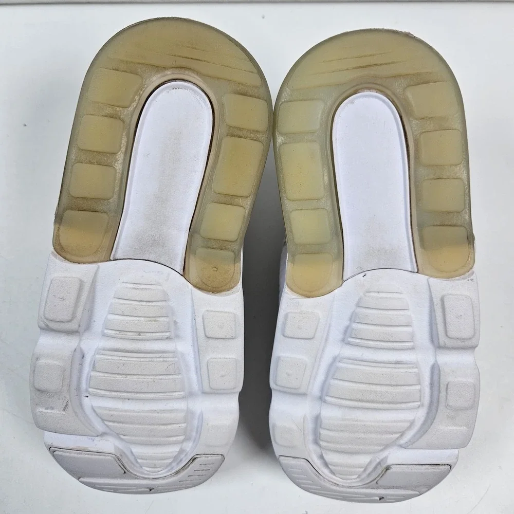 Nike Air Max 270 RT Kids 10C White‎  Platinum DD1646-103 Running Sneakers Shoes